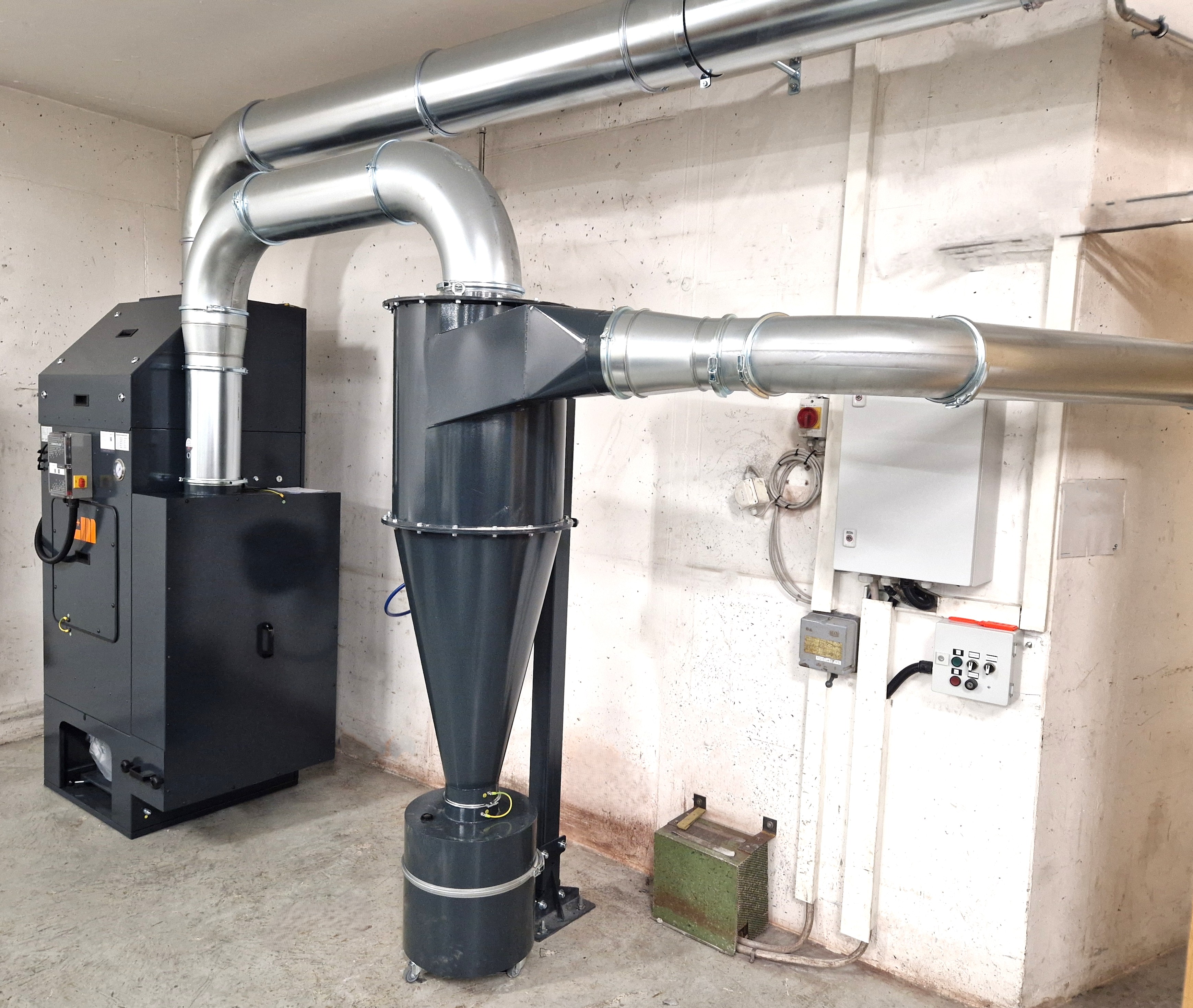 Pré-séparateurs cycloniques de L+M AG Systèmes d'aspiration